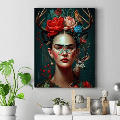 تابلو کنواس (بوم) فریدا کالو -- 1Frida Kahlo