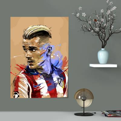 پوستر سیلک آنتوان گریزمن - Antoine Griezmann