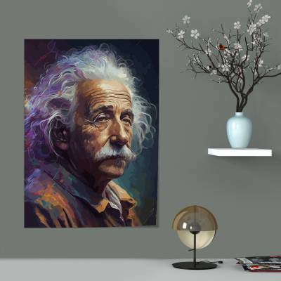 پوستر سیلک آلبرت اینشتین - - Albert Einstein