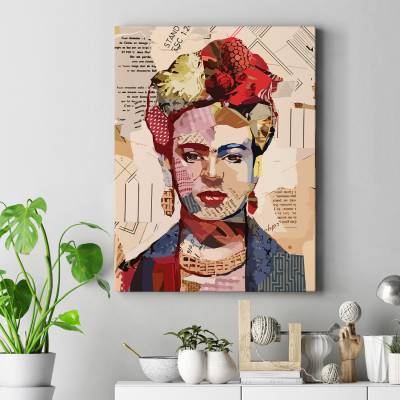 تابلو کنواس (بوم) فریدا کالو --- Frida Kahlo