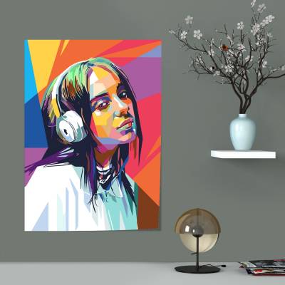 پوستر سیلک بیلی آیلیش - Billie Eilish