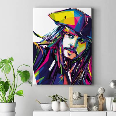 تابلو کنواس (بوم) جک اسپارو - Captain Jack Sparrow