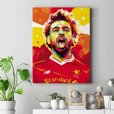 تابلو کنواس (بوم) محمد صلاح -1- Mohamed Salah