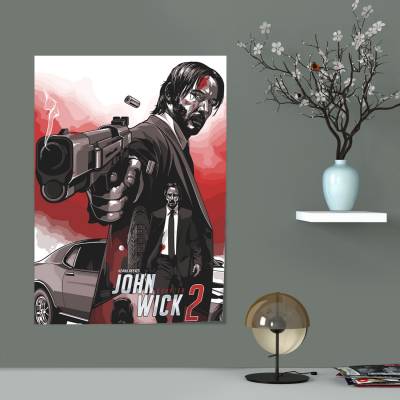 پوستر سیلک John Wick --(جان ویک)