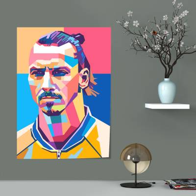 پوستر سیلک زلاتان ابراهیموویچ - Zlatan Ibrahimovic