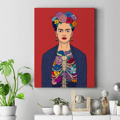 تابلو کنواس (بوم) فریدا کالو -1- Frida Kahlo