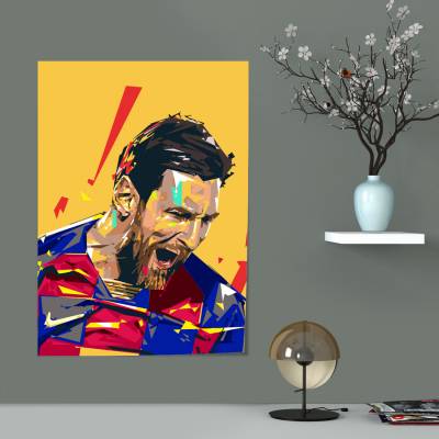 پوستر سیلک لیونل مسی - - Lionel Messi