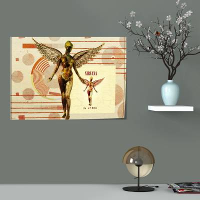 پوستر سیلک nirvana In Utero