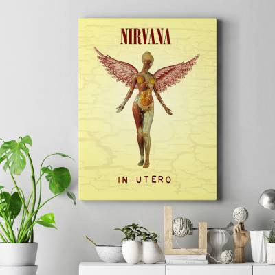 تابلو کنواس (بوم) nirvana In Utero 2