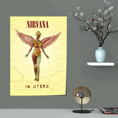 پوستر سیلک nirvana In Utero 2