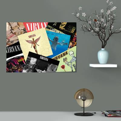 پوستر سیلک nirvana albums 