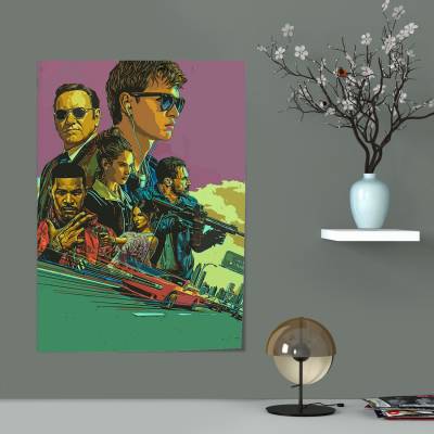 پوستر سیلک Baby Driver - (بیبی راننده)