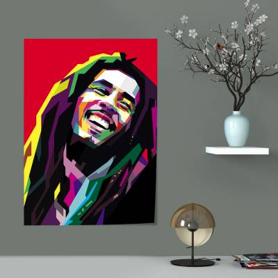 پوستر سیلک باب مارلی -1- Bob Marley