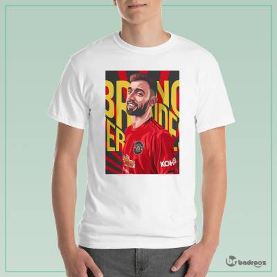 تی شرت مردانه طرح برونو فرناندز - کد : 001