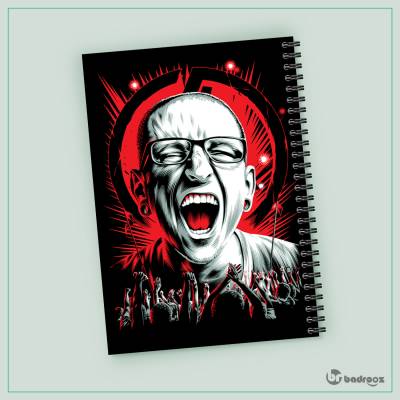 دفتر یادداشت طرح لینکین پارک - کد : 001
