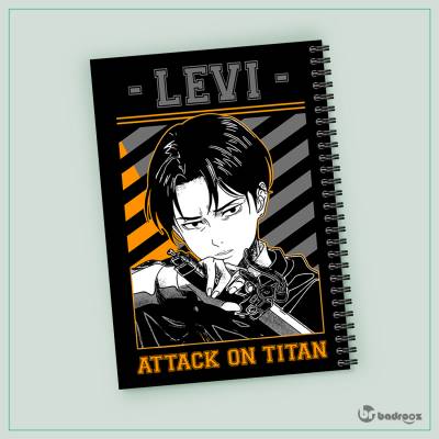 دفتر یادداشت طرح انیمه حمله به تایتان (Attack on titan) - کد 002