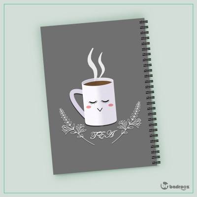 دفتر یادداشت چای و آرامش