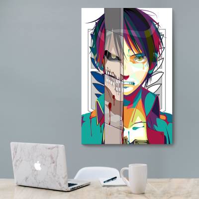 شاسی  طرح انیمه حمله به تایتان (Attack on titan) - کد 008