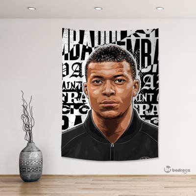 بک دراپ طرح کیلیان امباپه - کد : 002