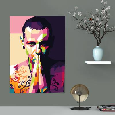 پوستر سیلک طرح چستر بنینگتون - کد : 001