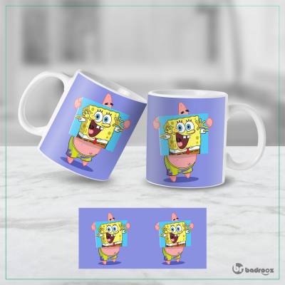 ماگ  طرح اسفنج باب - کد : 001