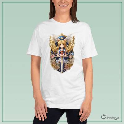 تی شرت زنانه طرح دختر - کد : 021