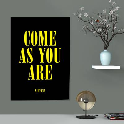 پوستر سیلک Nirvana  COME AS YOU ARE