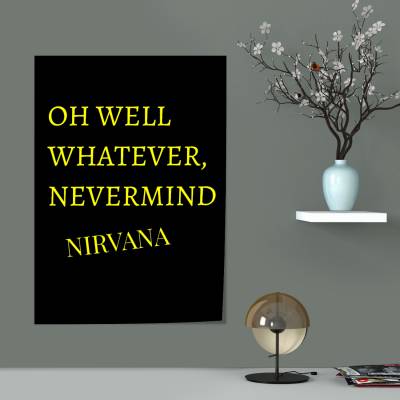 پوستر سیلک nirvana nevermind