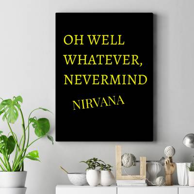 تابلو کنواس (بوم) nirvana nevermind