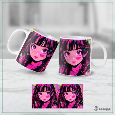 ماگ  طرح دختر - کد : 045