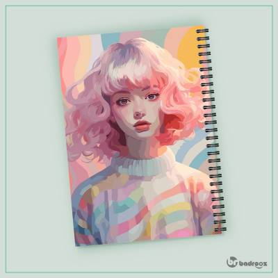 دفتر یادداشت طرح دخترانه - کد : 003