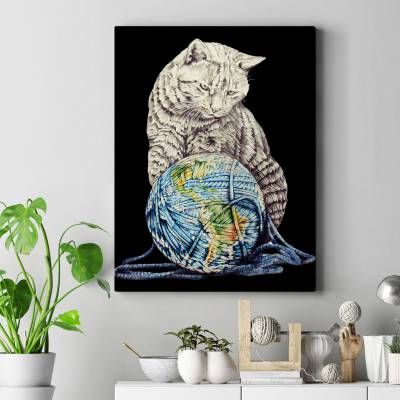 قاب کنواس cat