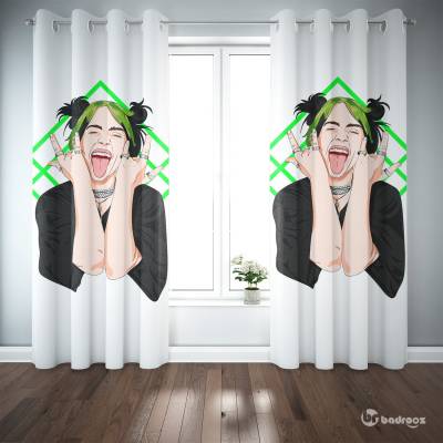 پرده پانچ طرح بیلی آیلیش - کد : 032