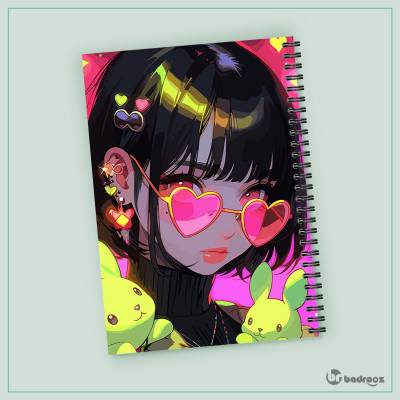 دفتر یادداشت طرح دخترانه - کد : 005