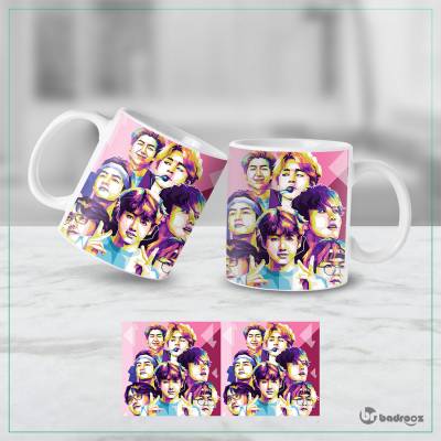 ماگ  طرح  BTS - بی تی اس - کد : 004