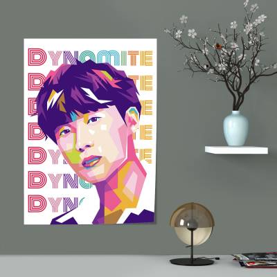 پوستر سیلک طرح BTS - بی تی اس - کد : 005