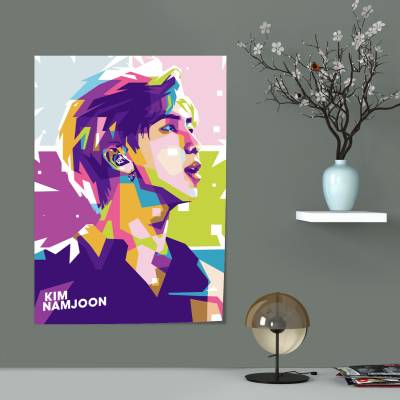 پوستر سیلک  طرح BTS - بی تی اس - کد : 006