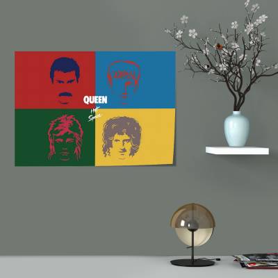 پوستر سیلک queen hot space