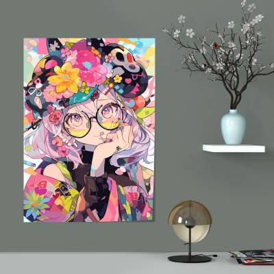 پوستر سیلک طرح دخترانه - کد : 017