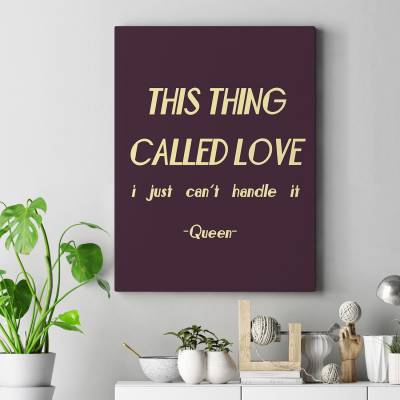تابلو کنواس (بوم) Crazy Little Thing Called Love queen