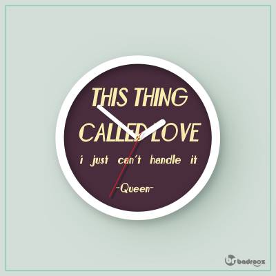 ساعت دیواری  Crazy Little Thing Called Love queen