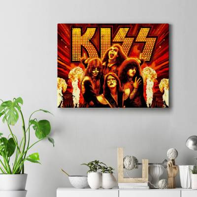 تابلو کنواس (بوم) KISS BAND