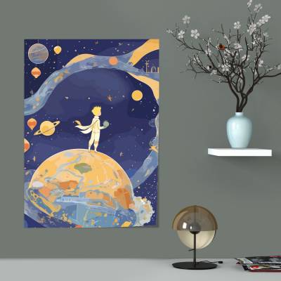 پوستر سیلک طرح شازده کوچولو - کد : 003