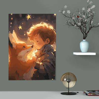 پوستر سیلک طرح شازده کوچولو - کد : 005