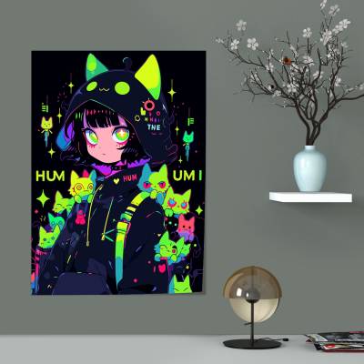 پوستر سیلک طرح دخترانه - کد : 033