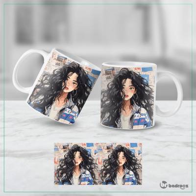 ماگ  طرح دخترانه - کد : 039