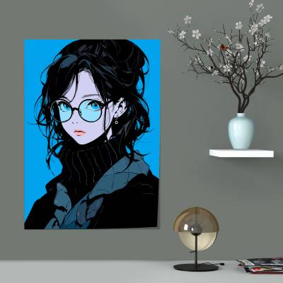 پوستر سیلک طرح دخترانه - کد : 040