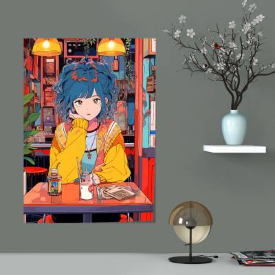 پوستر سیلک طرح دخترانه - کد : 042