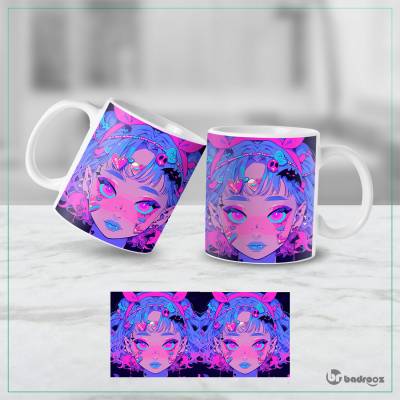 ماگ  طرح دخترانه - کد : 048