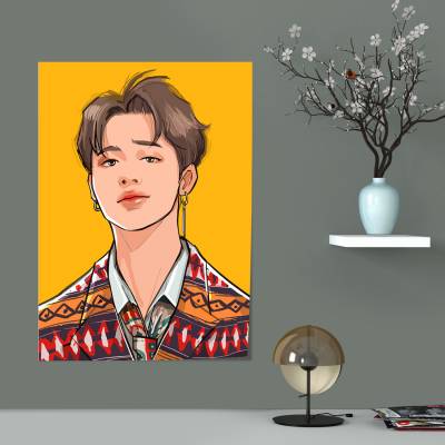 پوستر سیلک طرح BTS - بی تی اس - کد : 011